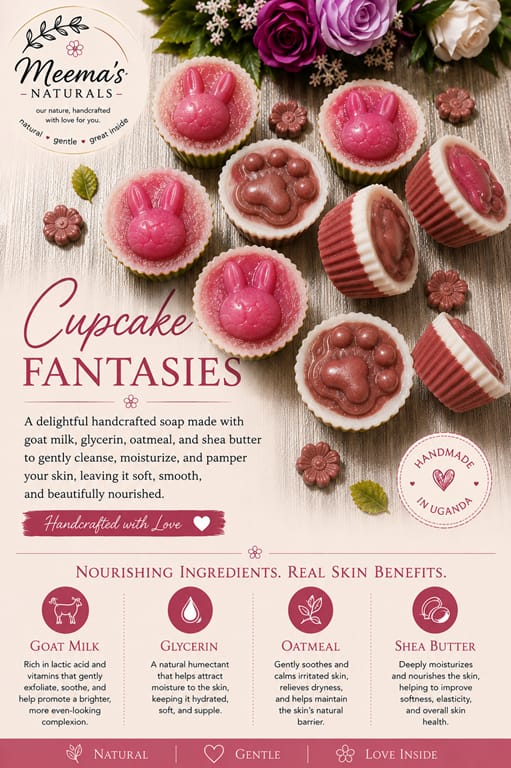 Cupcake Fantasies Handmade Goat Milk Soap | Meema's Naturals